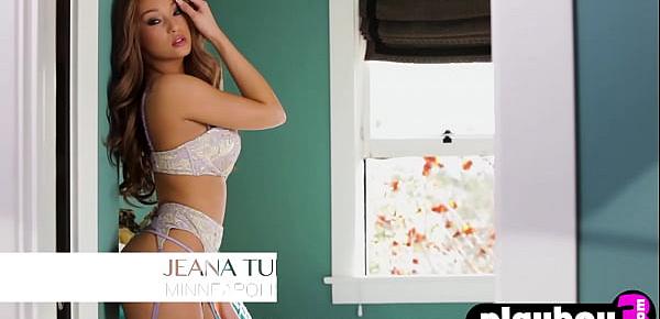  Beautiful MILF model Jeana Turner poses in hot lingerie before amazing striptease